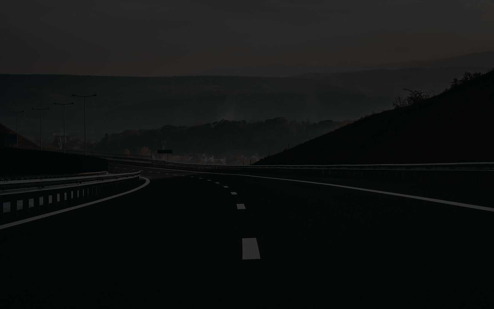Road with horizontal marking